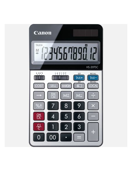 Canon HS-20TSC calcolatrice Desktop Calcolatrice finanziaria Nero, Argento