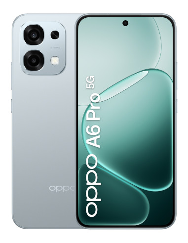 OPPO A6 Pro 5G Smartphone, Foto AI 50MP, Frontale 16MP, Display 6.57” 120HZ AMOLED FHD+, 6500mAh, RAM 8(Esp8GB)+ROM 256GB (esp