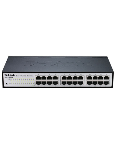D-Link DGS-1100-24V2 Gestito L2 Gigabit Ethernet (10/100/1000) 1U Nero, Grigio