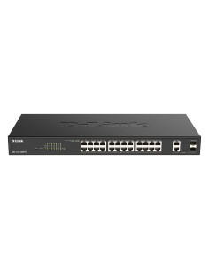 D-Link DGS-1100-26MPV2/E switch di rete Gestito L2 Gigabit Ethernet (10/100/1000) Supporto Power over Ethernet (PoE) Nero