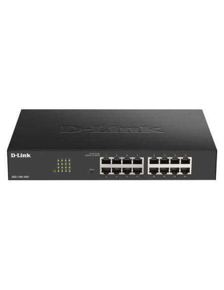 D-Link DGS-1100-16V2 Gestito L2 Gigabit Ethernet (10/100/1000) Nero