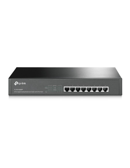 TP-Link TL-SG1008MP Non gestito Gigabit Ethernet (10/100/1000) Supporto Power over Ethernet (PoE) 1U Nero