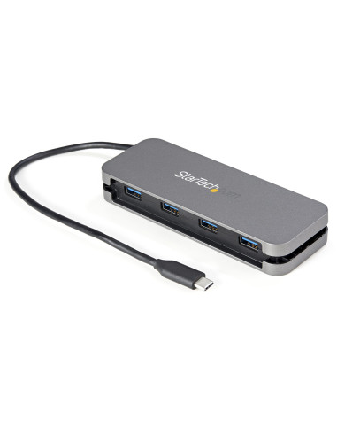 StarTech.com HB30CM4AB hub di interfaccia USB 3.2 Gen 1 (3.1 Gen 1) Type-C 5000 Mbit/s Nero, Grigio