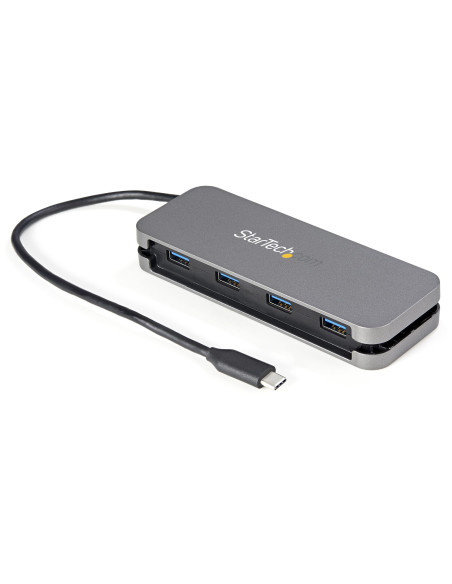 StarTech.com HB30CM4AB hub di interfaccia USB 3.2 Gen 1 (3.1 Gen 1) Type-C 5000 Mbit/s Nero, Grigio
