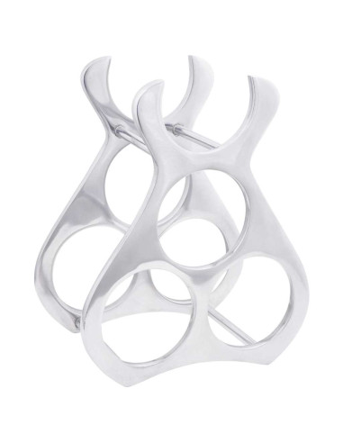 Portabottiglie Argento 23 x 14 x 28 cm Alluminio