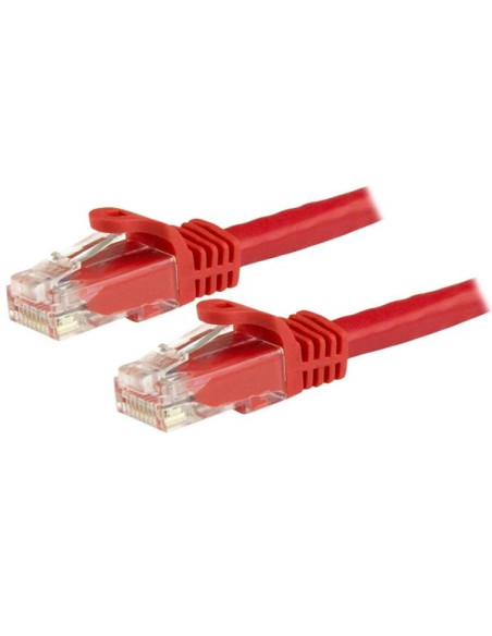 StarTech.com Cavo patch antigroviglio UTP RJ45 Cat6 Gigabit 3 m rosso - Cavo patch 3 m