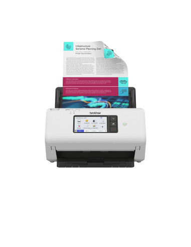 Brother ADS-4700W scanner Scanner con ADF + alimentatore di fogli 600 x 600 DPI A4 Nero, Bianco