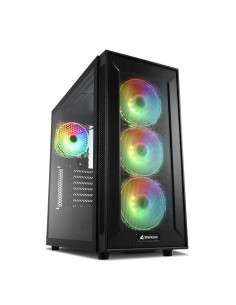 SHARKOON CASE ATX TG6M RGB 2XUSB 2.0, 2XUSB 3.0, VETRO TEMPERATO, 4X 120 ARGB, ARGB CONTROLLER
