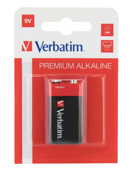 Verbatim Batterie alcaline da 9 V
