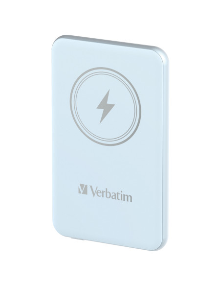 Verbatim Charge 'n' Go Polimeri di litio (LiPo) 5000 mAh Carica wireless Blu