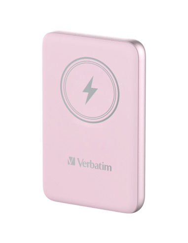 Verbatim Charge 'n' Go Polimeri di litio (LiPo) 10000 mAh Carica wireless Rosa