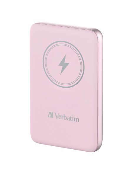Verbatim Charge 'n' Go Polimeri di litio (LiPo) 10000 mAh Carica wireless Rosa