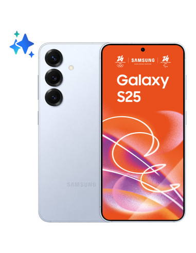 Samsung Galaxy S25 Smartphone AI, Display 6.2'' FHD+ Dynamic AMOLED 2X, Fotocamera 50MP, RAM 12GB, 128GB, 4.000 mAh, Icyblue