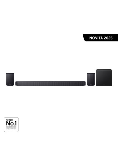 Samsung Soundbar HW-Q930F/ZF, Audio 9.1.4 canali, Wireless Dolby Atmos, 2025