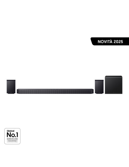Samsung Soundbar HW-Q930F/ZF, Audio 9.1.4 canali, Wireless Dolby Atmos, 2025