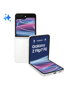 Samsung Galaxy Z Flip7 FE Smartphone AI, RAM 8GB, 128GB, Display 3,4" Super AMOLED/6,7" Dynamic AMOLED 2X, Fotocamera 50MP, Whit 2