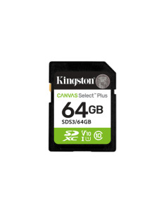 Kingston Technology 64GB SDXC Canvas Select Plus Gen3 100MB/s C10 UHS-I U1 V10