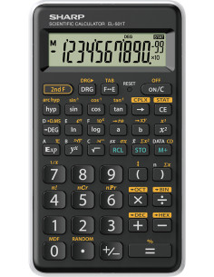 Sharp EL-501T calcolatrice Tasca Calcolatrice scientifica Nero, Bianco