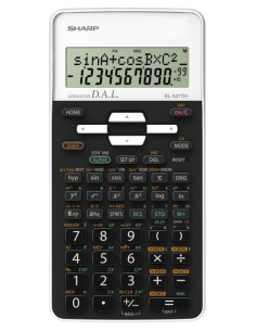 Sharp EL-531TH calcolatrice Tasca Calcolatrice scientifica Nero, Bianco