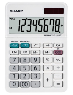 Sharp EL-310W calcolatrice Desktop Calcolatrice finanziaria Bianco