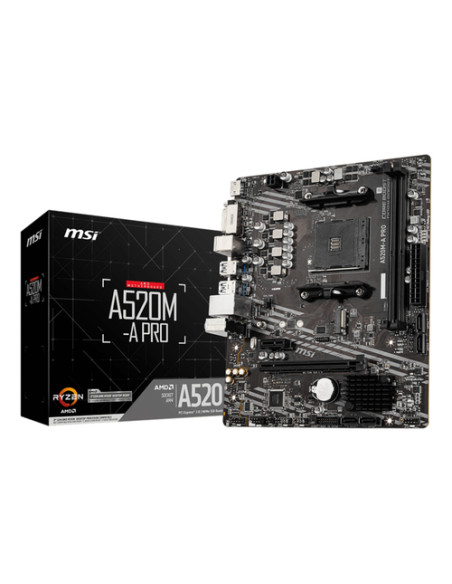 MSI A520M-A PRO scheda madre AMD A520 Socket AM4 micro ATX