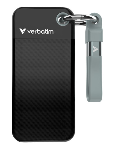 Verbatim Pocket SSD 1 TB USB tipo-C 3.2 Gen 2 (3.1 Gen 2) Nero, Grigio