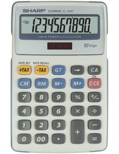 Sharp EL-334F calcolatrice Desktop Calcolatrice finanziaria Grigio
