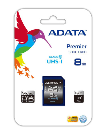 ADATA Premier SDHC UHS-I U1 Class10 8GB Classe 10