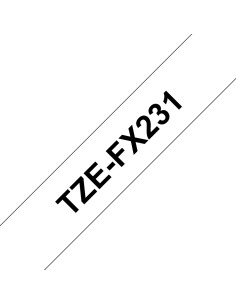 Brother TZE-FX231 nastro per etichettatrice Nero su bianco TZ
