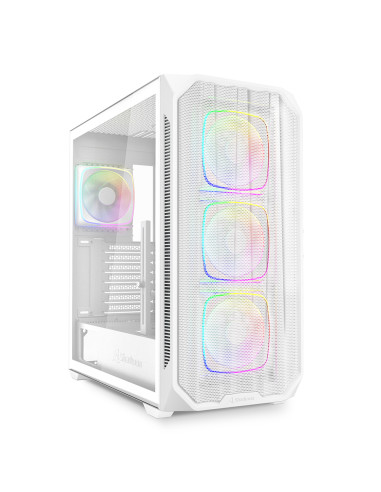 SHARKOON CASE AK5M RGB ATX WHITE