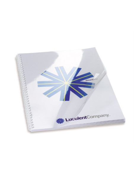 GBC Copertine rilegatura HiClear A4 PVC 180mic trasparenti (100)