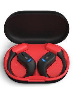 Philips Serie 6000 TAA6709BK/00 cuffia e auricolare True Wireless Stereo (TWS) A clip Sport Bluetooth Nero, Rosso