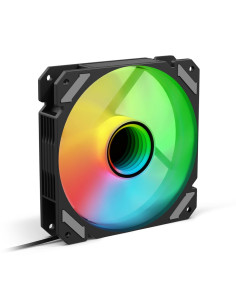 SHARKOON VENTOLA SHARK MIRROR PWM RGB 120x120x25MM BLACK