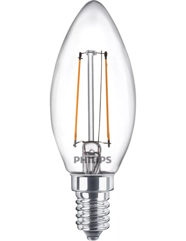 Philips Lampadina candela trasparente a filamento 25 W B35 E14