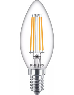 Philips Lampadina candela trasparente a filamento 60 W B35 E14