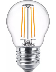 Philips Lampadina candela trasparente a filamento 40 W P45 E27