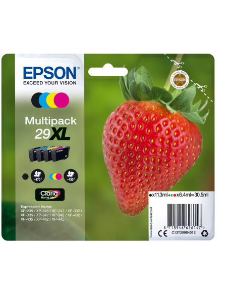Epson Strawberry Multipack Fragole 4 colori Inchiostri Claria Home 29XL