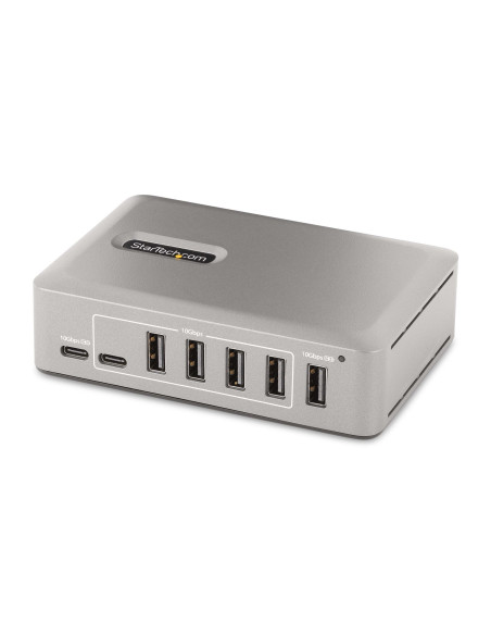 StarTech.com Hub USB-C 3.0 a 10 Porte - 8x USB-A + 2x USB-C - Autoalimentato con Alimentatore da 65W - Hub USB 3.1 10Gbps - Mult