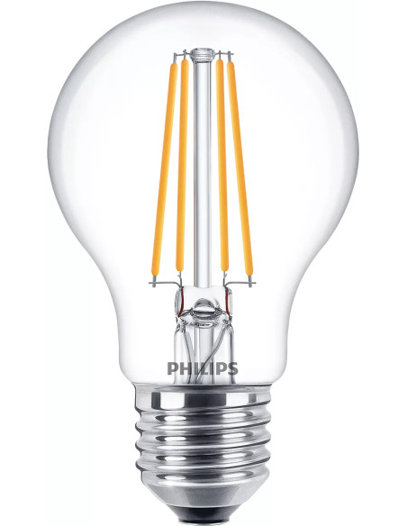 Philips Lampadina trasparente a filamento 60 W A60 E27