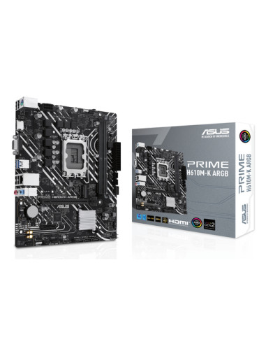 ASUS PRIME H610M-K ARGB Intel H610 LGA 1700 micro ATX