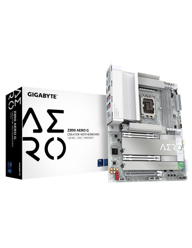 GIGABYTE Z890 AERO G Scheda Madre - Supporta CPU Intel Core Ultra (Serie 2), VRM a 16+1+2 fasi, fino a 8800MHz DDR5 (OC), 1xPCIe