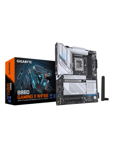 GIGABYTE B860 GAMING X WIFI6E Scheda madre - CPU Intel Core Ultra, VRM a 12+1+2+1 fasi, fino a 9066MHz DDR5, 1xPCIe 5.0 + 2xPCIe