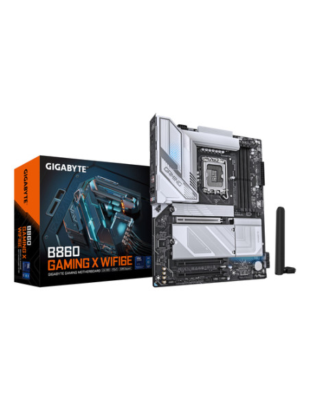 GIGABYTE B860 GAMING X WIFI6E Scheda madre - CPU Intel Core Ultra, VRM a 12+1+2+1 fasi, fino a 9066MHz DDR5, 1xPCIe 5.0 + 2xPCIe