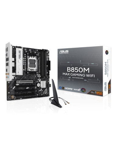 ASUS B850M MAX GAMING WIFI AMD B850 Socket AM5 micro ATX
