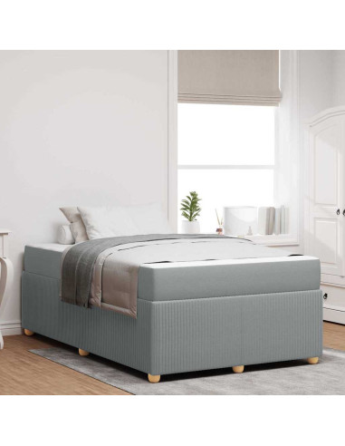 Struttura del letto Grigio chiaro 120 x 200 cm Tessuto