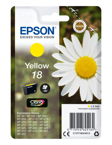 Epson Daisy Cartuccia Margherita Giallo Inchiostri Claria Home 18