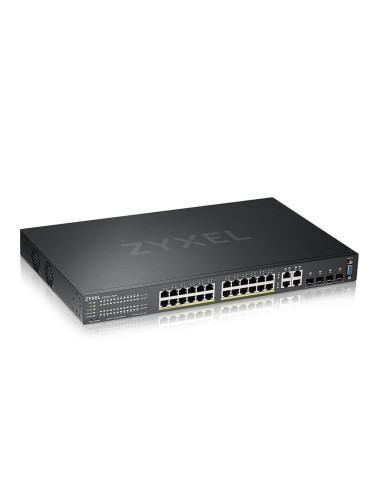 Zyxel GS2220-28HP-EU0101F switch di rete Gestito L2 Gigabit Ethernet (10/100/1000) Supporto Power over Ethernet (PoE) Nero
