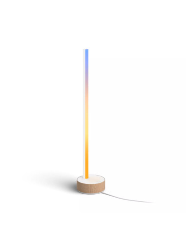 Philips Hue White and Color ambiance Gradient Signe Lampada Smart Tavolo Effetto Legno