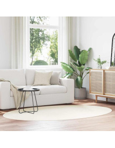 Tappeti per area Ovale HUARTE Crema 160 x 230 cm