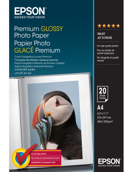 Epson Premium Glossy Photo Paper - A4 - 20 Fogli